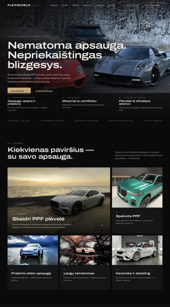 FlexiShield – website redesign