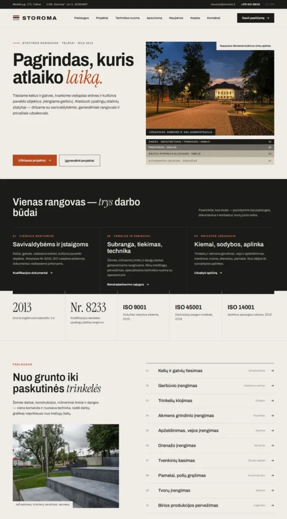 Storoma – website redesign
